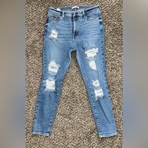 PACSUN Distressed Blue Women's Jeans